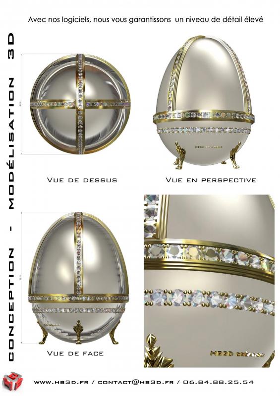 Hb3d oeuf fabergé