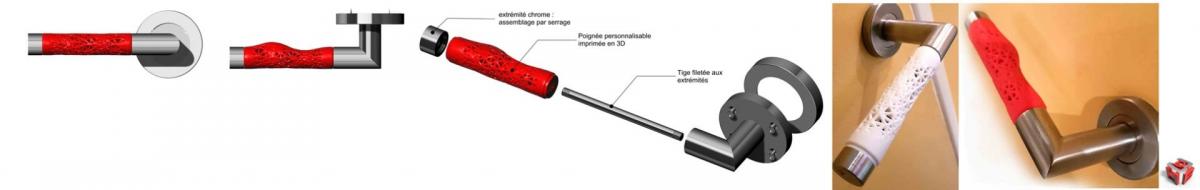 Hb3d sas modelisation 3d impression 3d poignee de porte structurelle 1