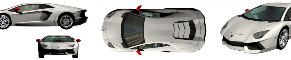 Modelisation 3d lomborghini avandator hb3d sas 1