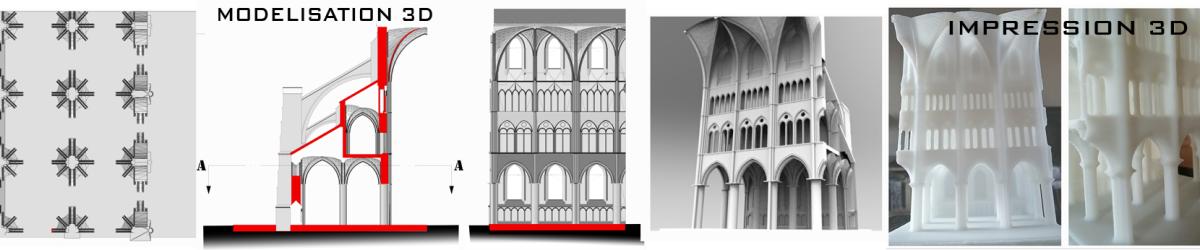 Modelisation 3D / Eglise Gothique / HB3D Sas