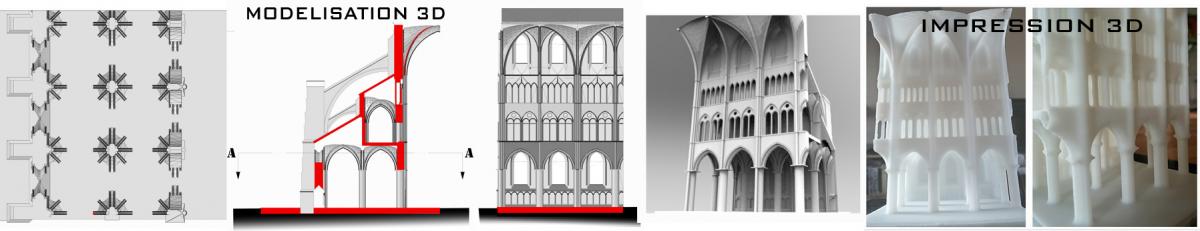 Modelisation impression eglise gothique