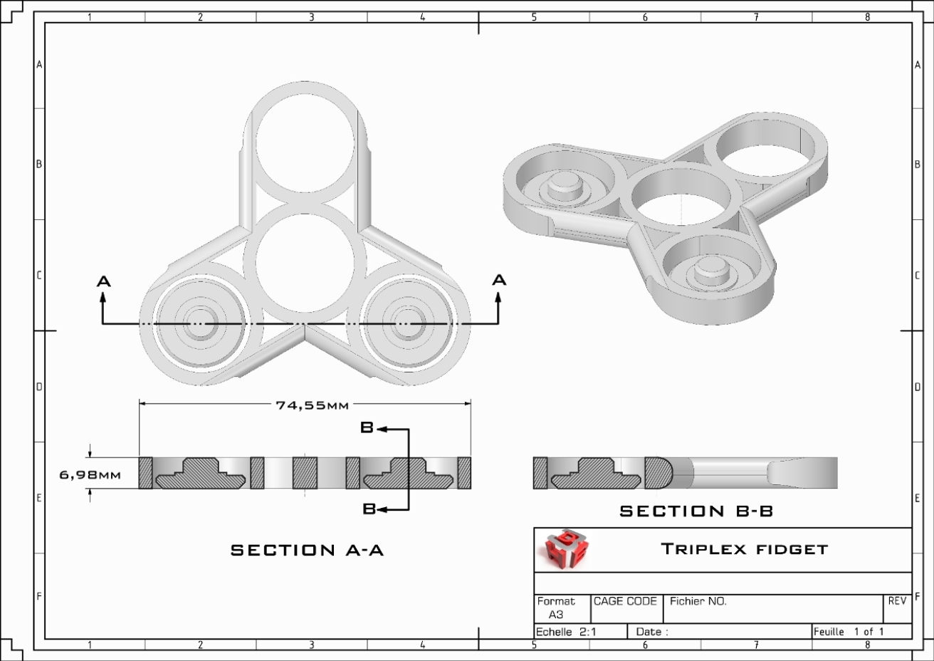 Triplex fidget 4